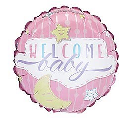 Baby girl 9&quot; air filled balloon