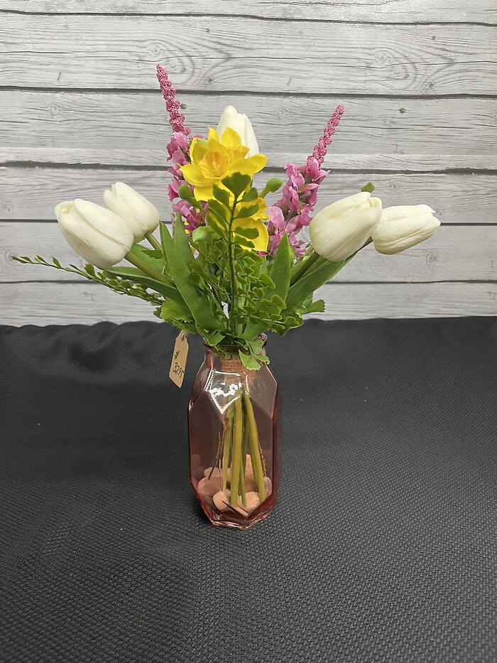 Mix Silk Arrangement with Tulips