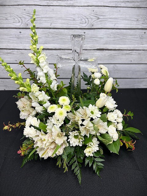 Crystal Cross Bouquet