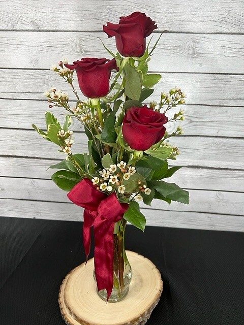 Thoughts of You Bouquet with Red Roses