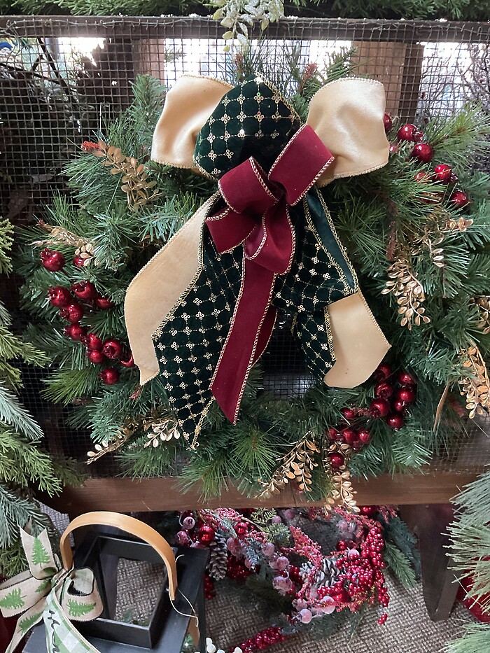 Jewel Tone Wreath with Berries