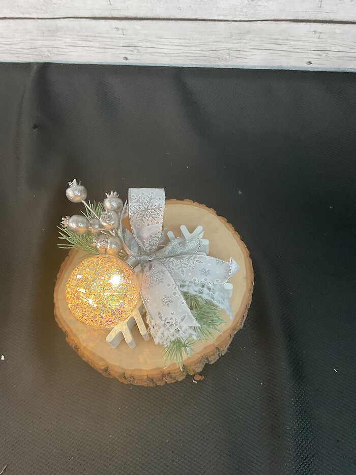 Snowflake with light up ornament