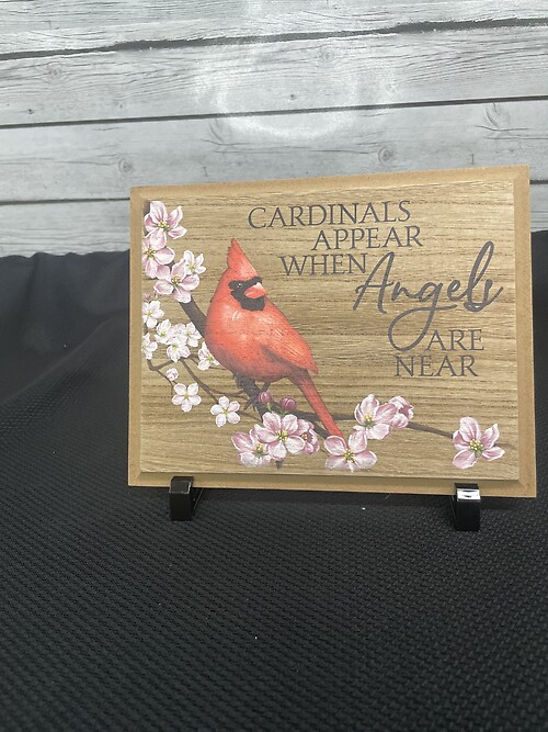 Decor Plaque- Cardinals