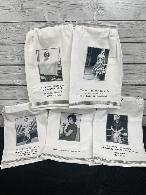 Trash Talk by Annie Kitchen Towels