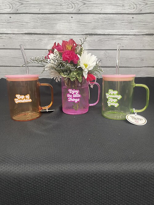 Glass Mug arrangement