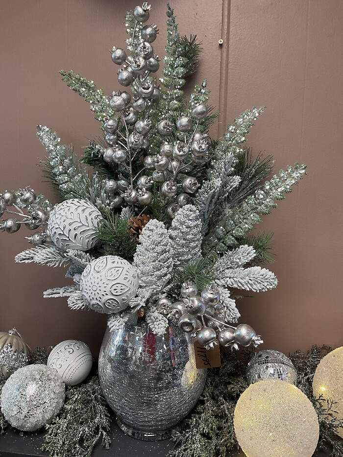 Silver Vase Arrangement